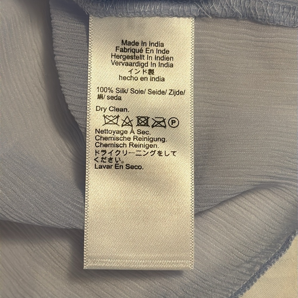 J.Crew Maryam Nassir Zadeh X J.Crew sheer top in silk chiffon CC113 - Picture 6 of 10